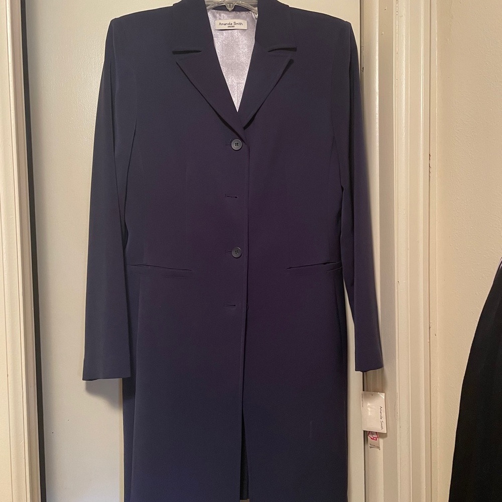 Ladies Blue 2 piece suit size 8